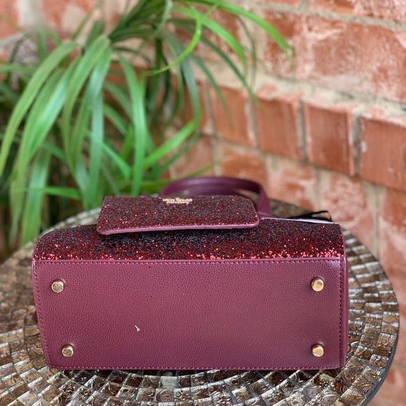 Kate spade mini Riley glitter satchel bag+wallet - Picture 6 of 8